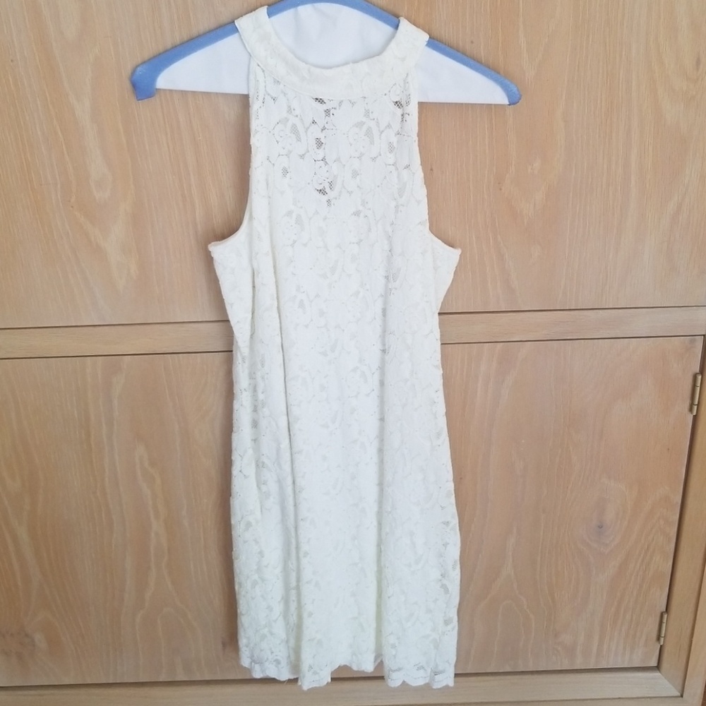 Anna Grace sleevelss off white Dress, size Small